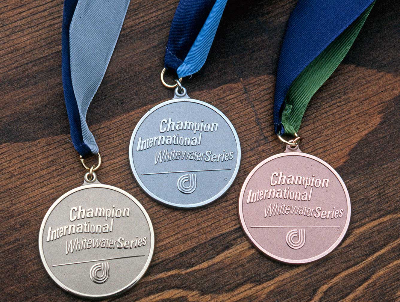 champion-intl-whitewater-series_medals.jpg Art Direction by: Bart Crosby, Crosby Associates